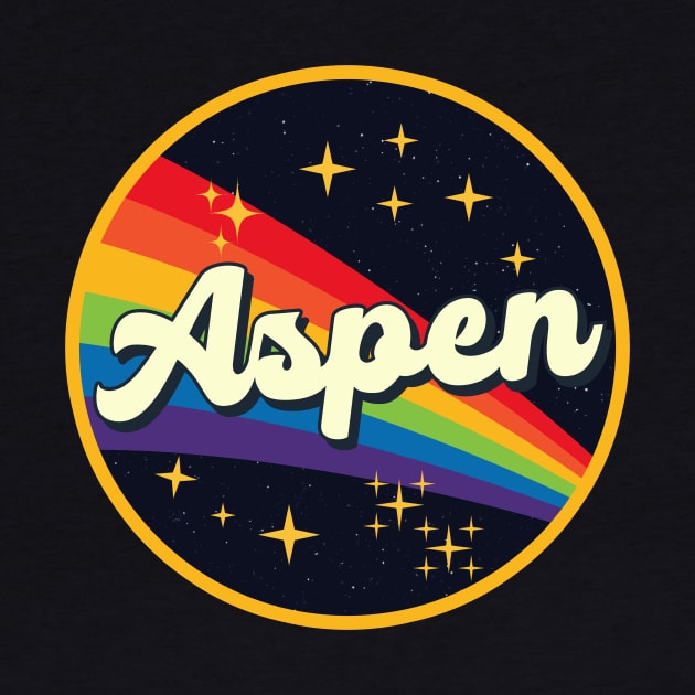 Aspen // Rainbow In Space Vintage Style by LMW Art